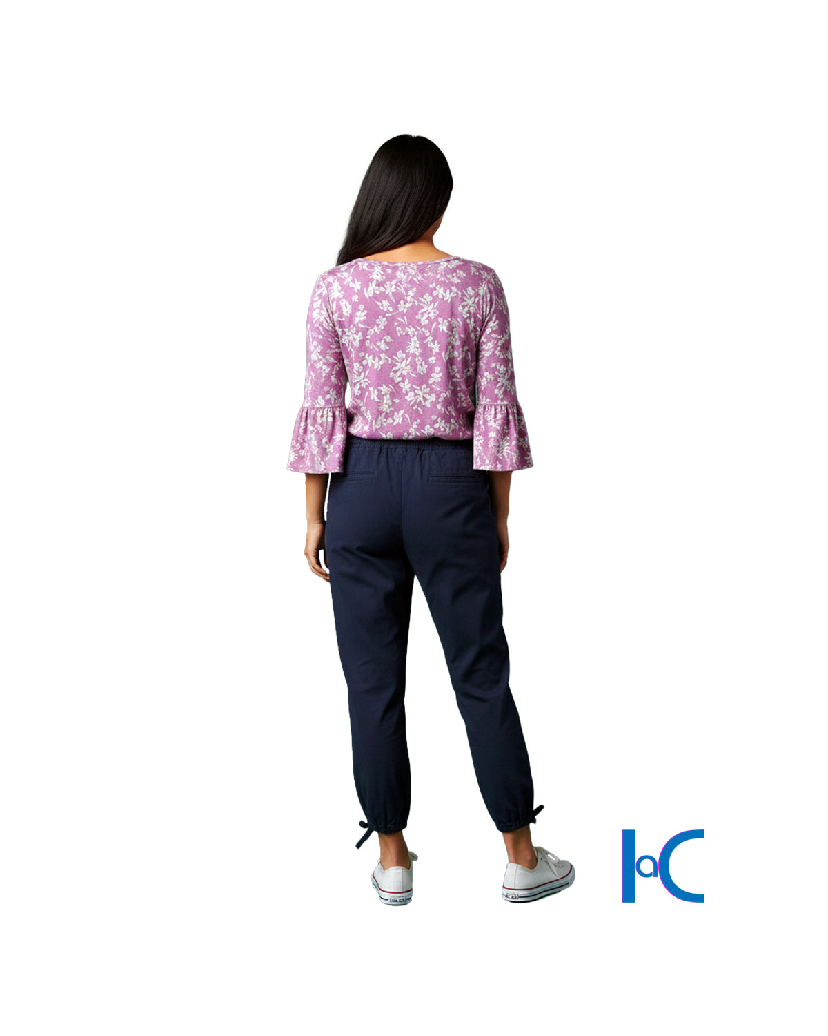 FLORAL PINK WARM ROUND NECK TOP