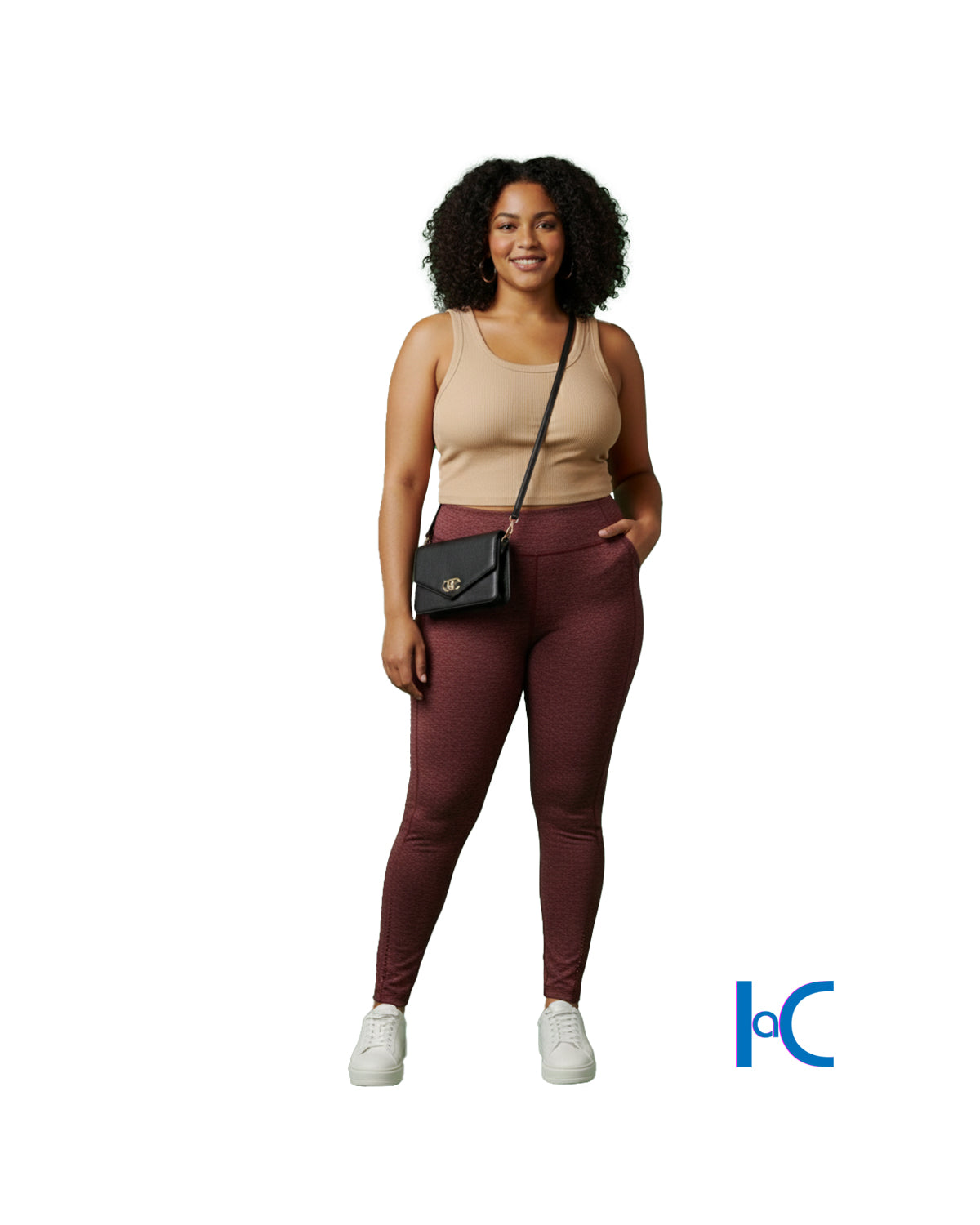 WOMEN'S TAN RIB TANK