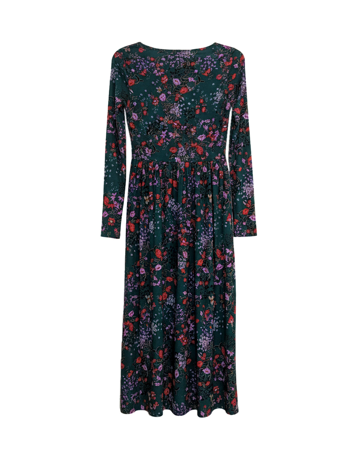 LONG SLEEVE MESH MIDI DRESS