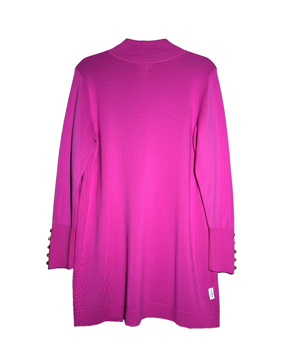 LONG PETUNIA PINK KNIT CARDIGAN