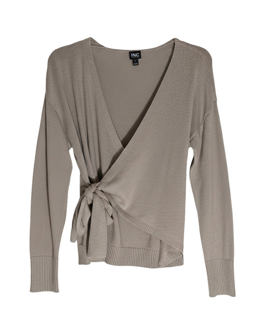 WOMEN'S CASUAL TIE-FRONT CARDIGAN