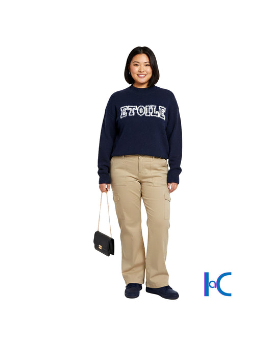 ETOILE BLUE MOCK-NECK SWEATSHIRT