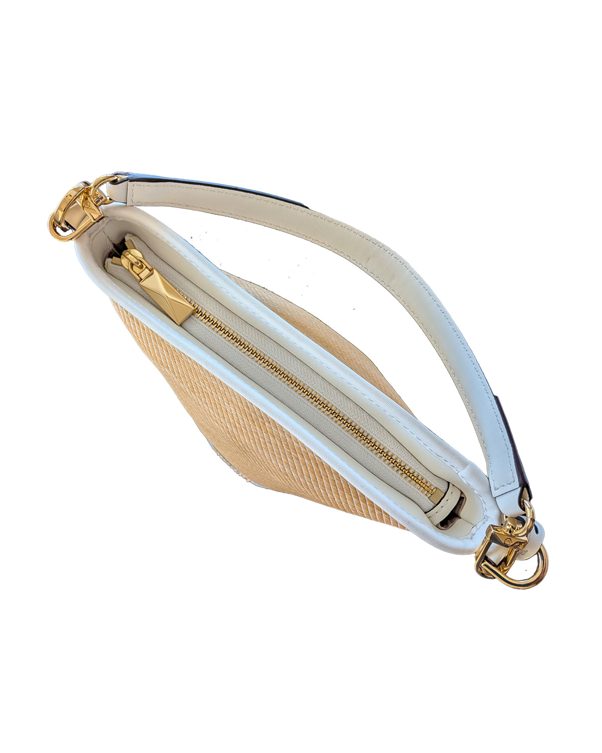 TOWNSEND STRAW BUCKET & LEATHER  BAG