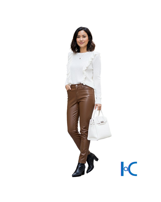 FAUX LEATHER SKINNY LEGGINGS