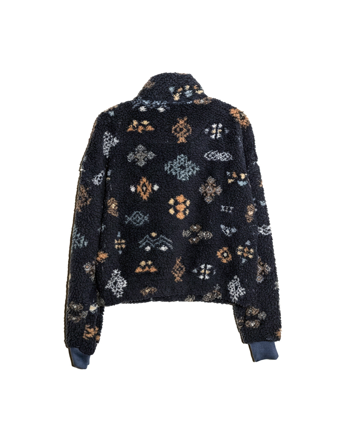 INDIGO AZTEC FRONT POCKET PULL-OVER