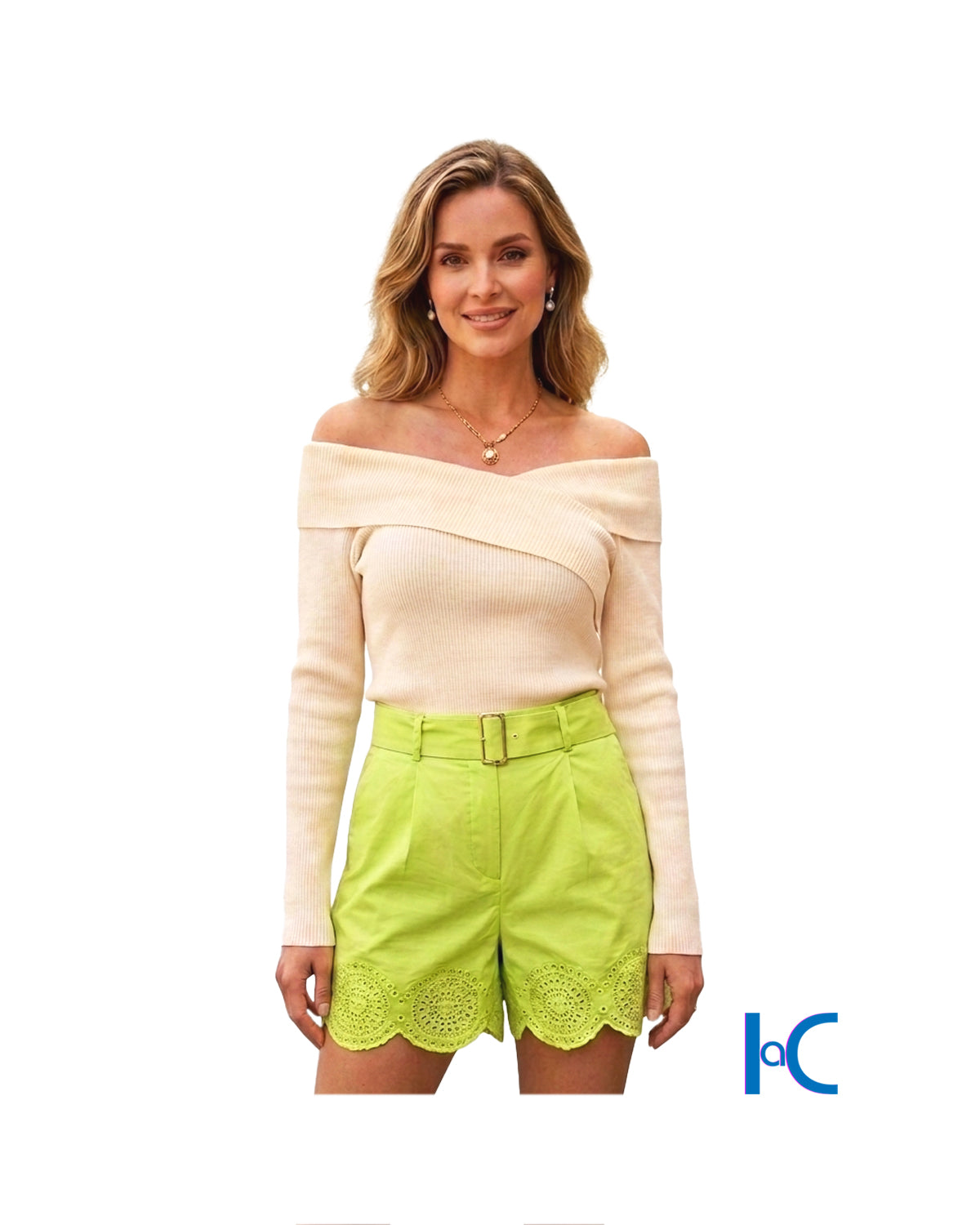 OFF-THE-SHOULDER WRAP RIBBED TOP