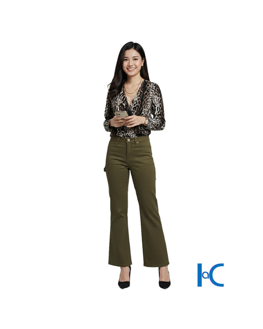 MID-RISE CARPENTER FLARE DENIM