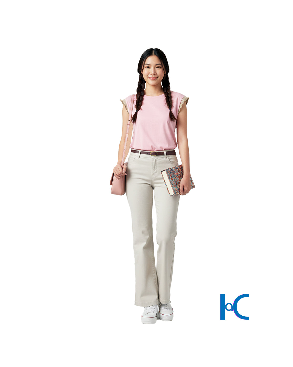 CREW NECK RUFFLED SLEEVE TOP